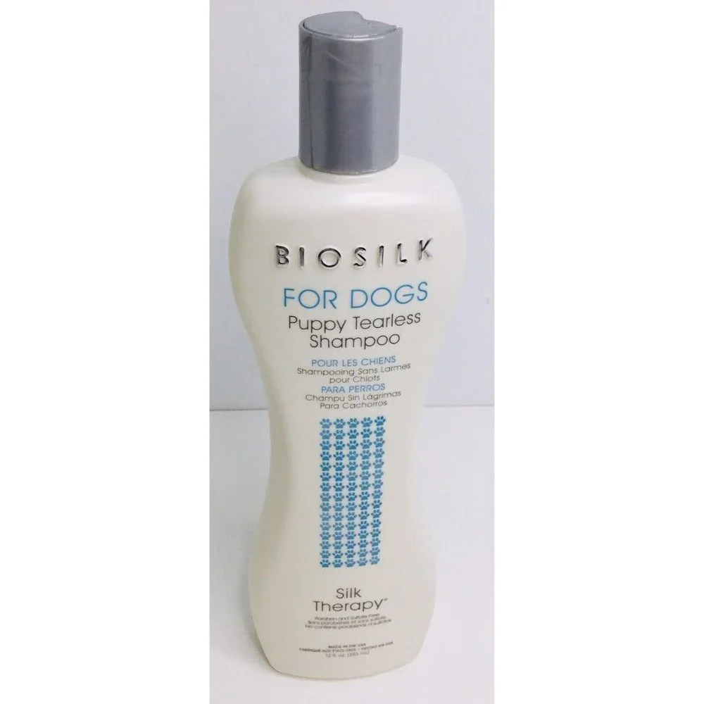 BIOSILK DOGS Silk Therapy PUPPY TEARLESS Shampoo for Delicate Coat Skin 12oz
